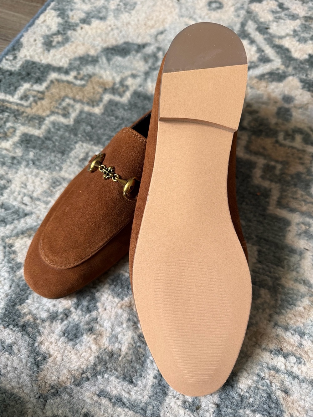 Women's Steve Madden Chestnut Suede Horsebit Grafton Loafer - Picture 3 of 4